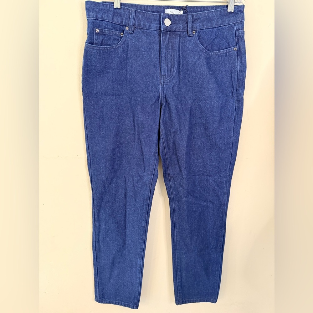 Onia designer dark wash classic denim jeans straight leg classic five pockets 32